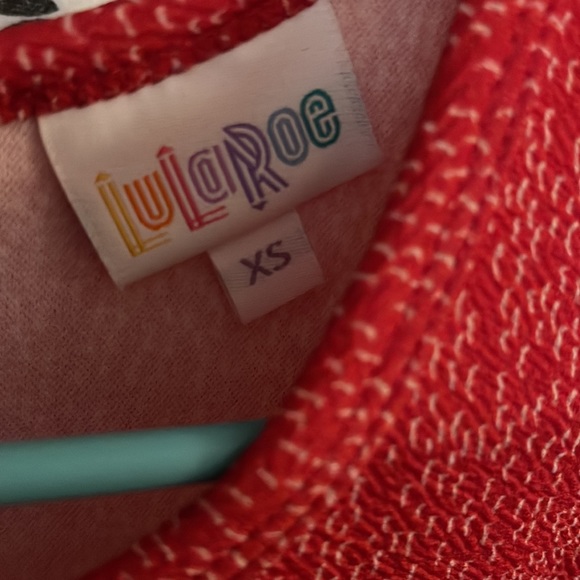 Red with white zipper dress-DONATED - Picture 2 of 8